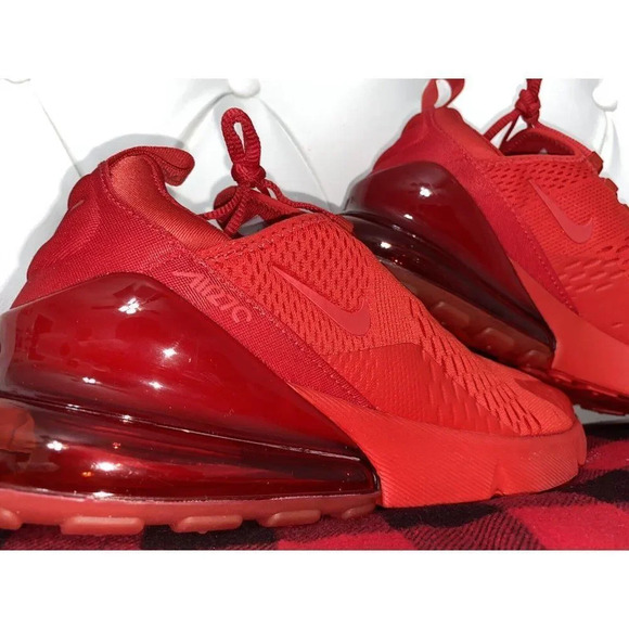Nike Air Max 270 University Triple Red Men's Size 10 BRAND NEW - Picture 10 of 12